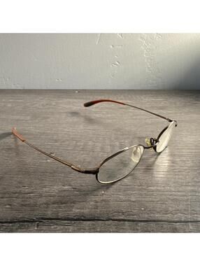 Nike Flexon 4008 210 Brown Metal Oval Eyeglasses FRAMES ONLY 45-19 150 Japan